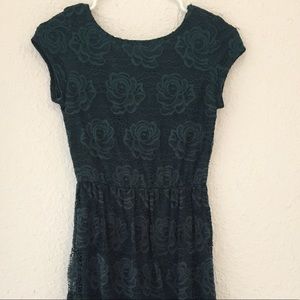 emerald green dress